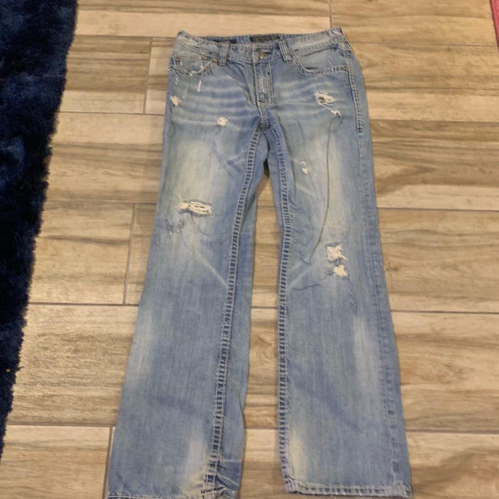Men’s cooper Relaxed Boot Cut Affliction Jeans